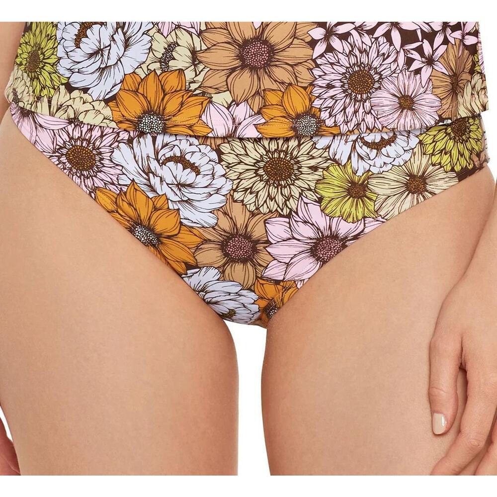 Salt + Cove Junior's Multi Cinched-Back Hipster Bikini Bottoms Size M